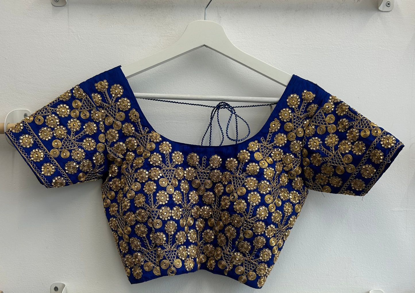Beautiful gold embellished Indian vintage crop top
