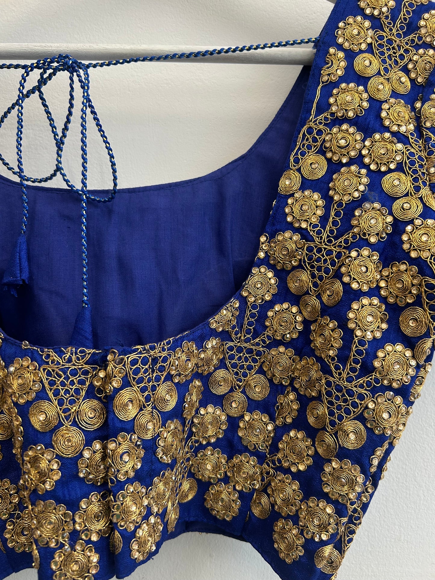 Beautiful gold embellished Indian vintage crop top